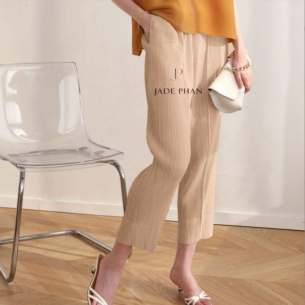 Quần Daisy dập ly cao cấp JADEPHAN xếp ly lò xo freesize — ảnh 8