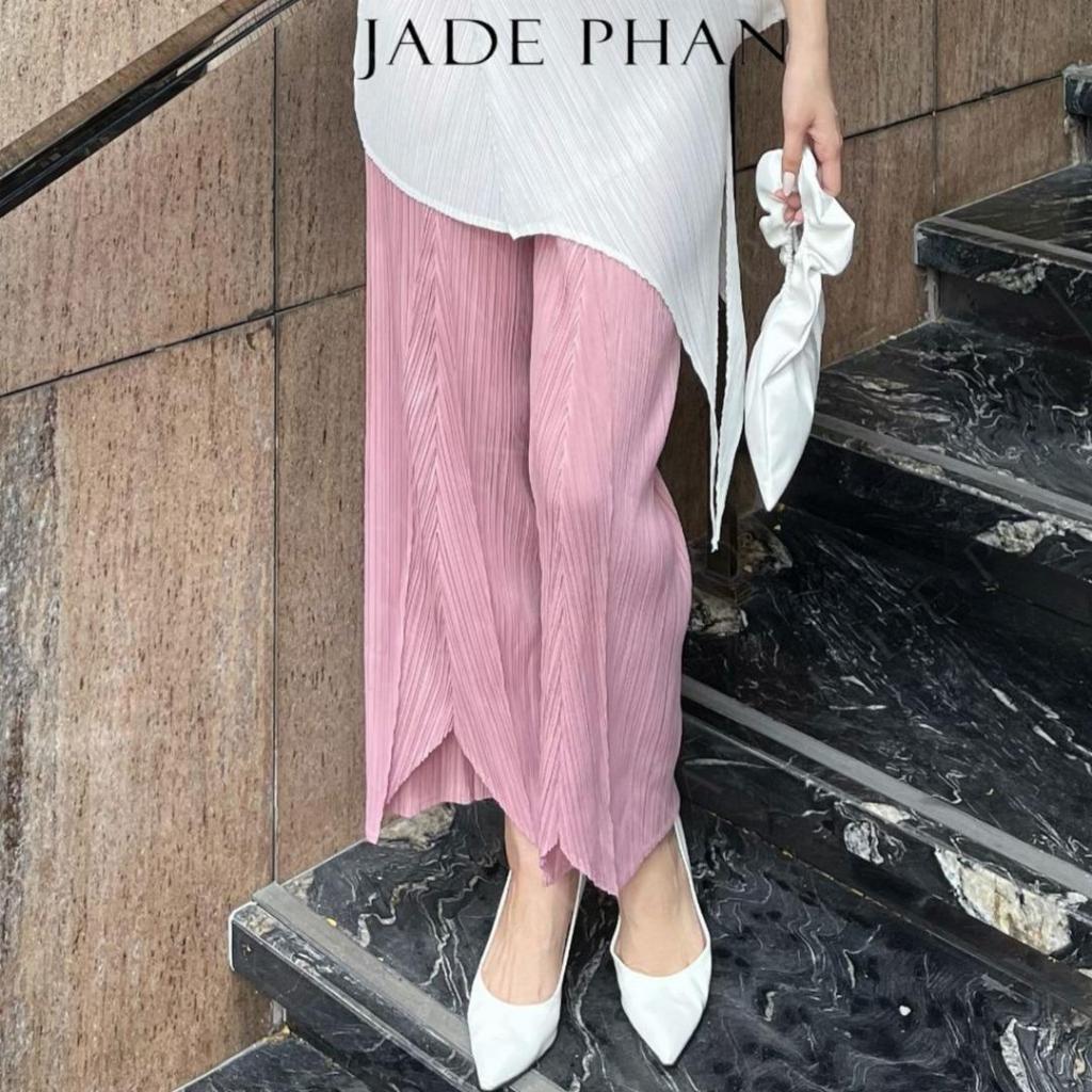 Quần Katle xếp ly nữ ống suông, quần ống rộng nữ dập ly cao cấp chuẩn form tôn dáng sang — ảnh 9