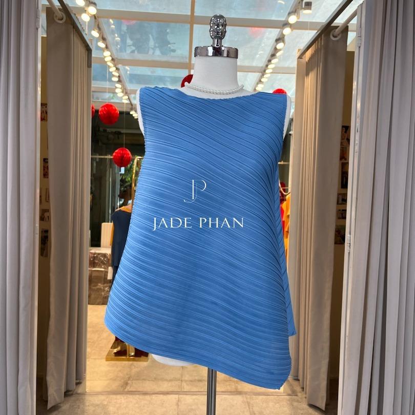 Áo Léa dập ly cao cấp JADEPHAN xếp ly lò xo nhiều màu — ảnh 15