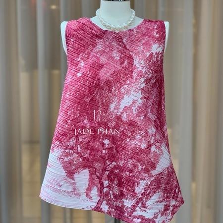 Áo Léa dập ly cao cấp JADEPHAN xếp ly lò xo nhiều màu — ảnh 25