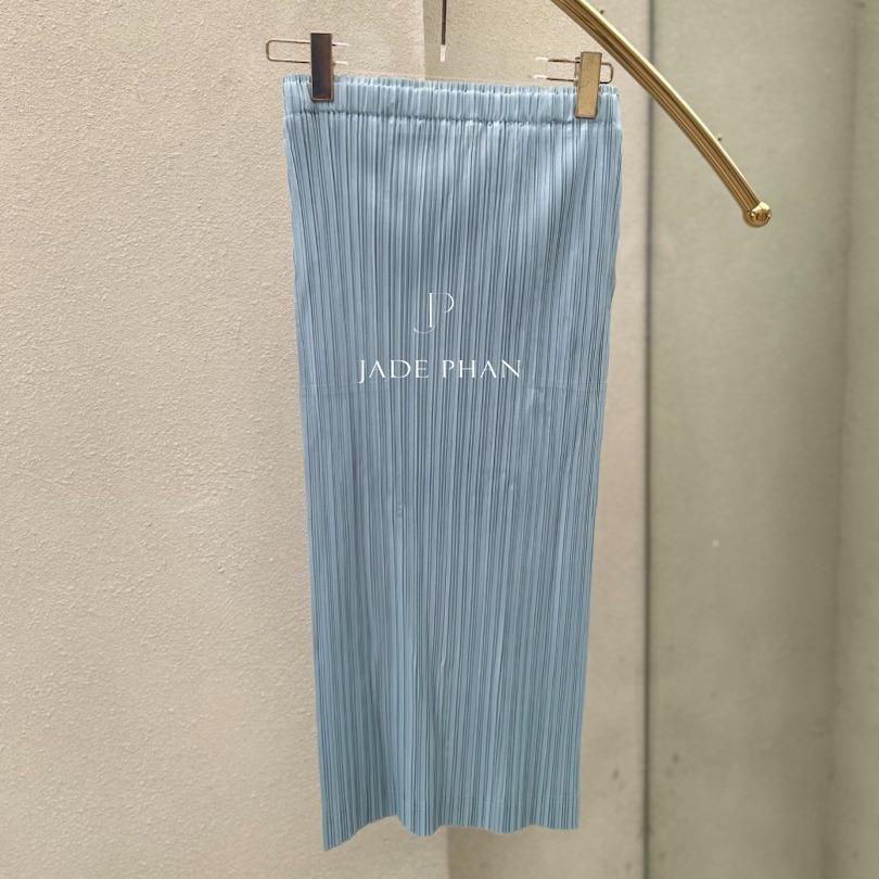 Chân váy Holly XẺ SAU xếp ly, dáng ngắn và dài, chân váy midi nữ dập ly cao cấp không nhăn nhiều màu 76cm 86cm — ảnh 51