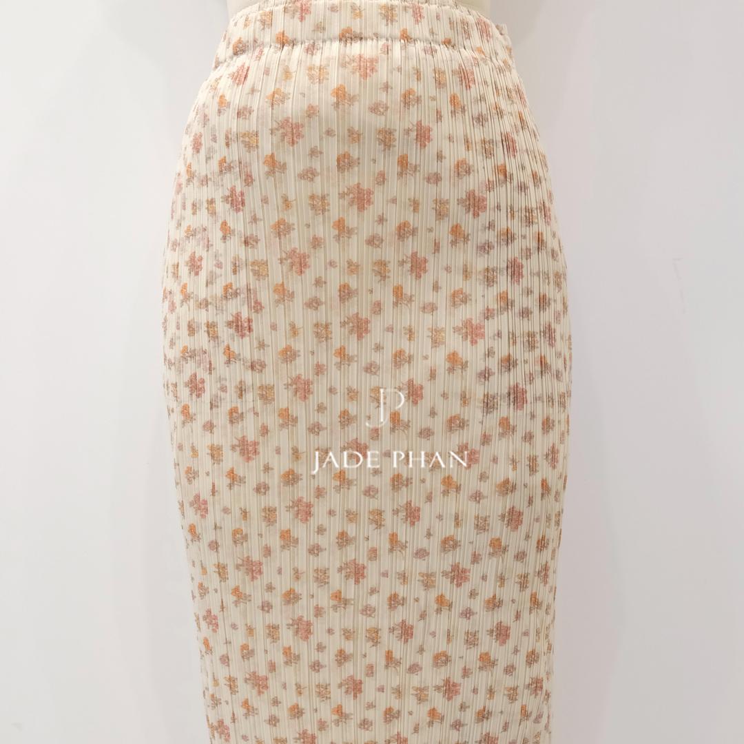 Chân váy Holly xẻ sau [JADEPHAN] in họa tiết — ảnh 7