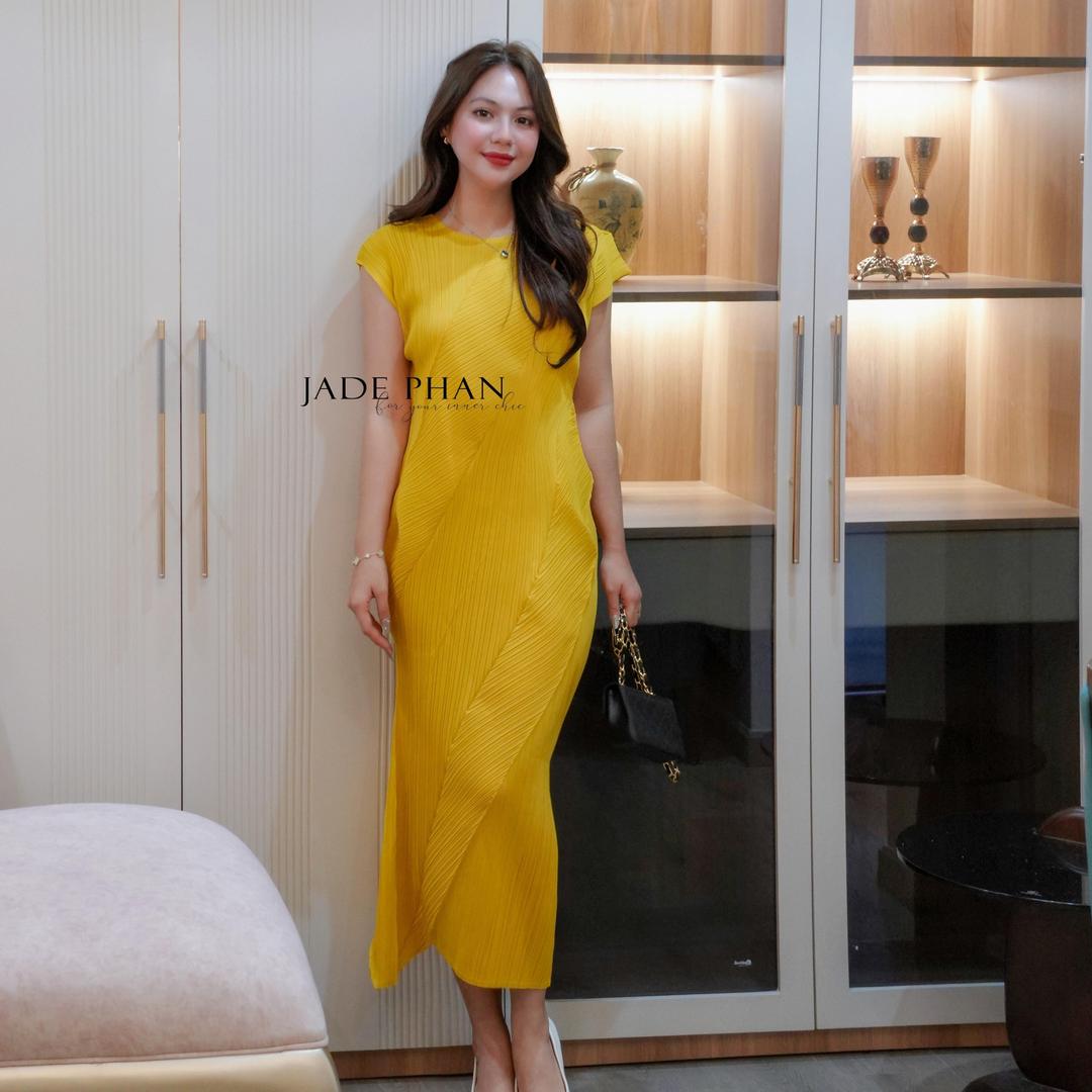 Váy Louisa dập ly cao cấp JADEPHAN freesize nhiều màu — ảnh 11