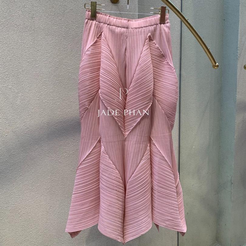 Chân váy Emily dập ly cao cấp không nhăn nhiều màu — ảnh 2