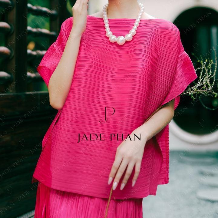Áo Cara dập ly cao cấp JADEPHAN xếp ly lò xo — ảnh 7