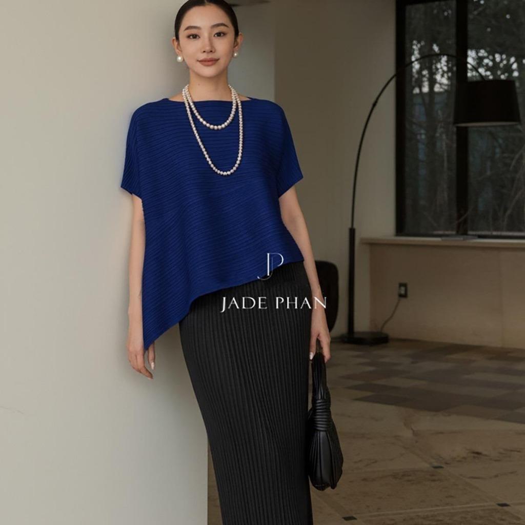 Set gồm áo và chân váyKatle Holly xếp ly, bộ áo và chân váy cao cấp nhiều màu — ảnh 12