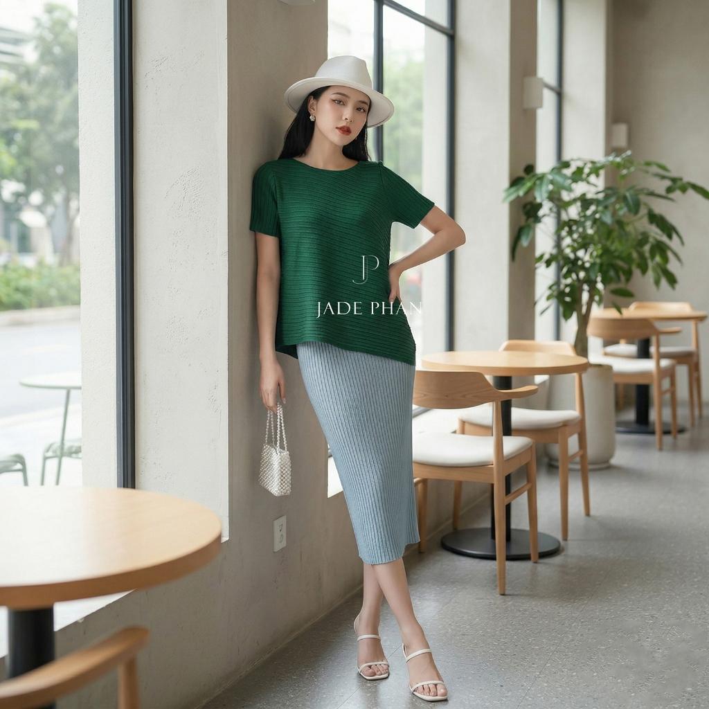 Set áo và chân váy Jennie Holly Mix màu áo chân váy midi — ảnh 17