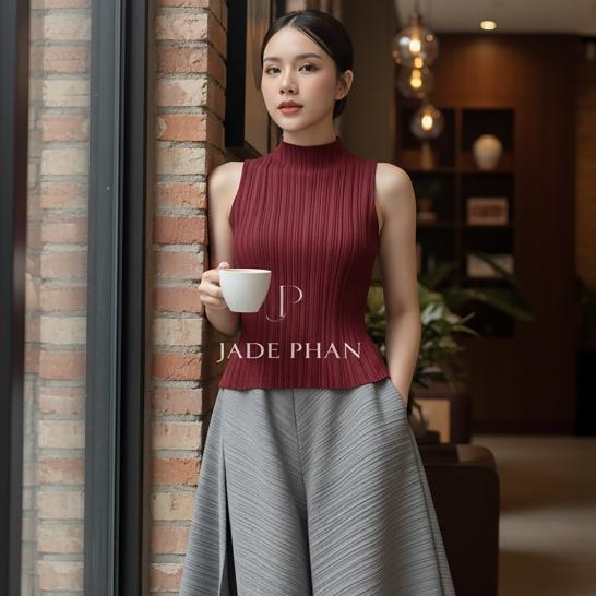 Áo ONNI xếp ly nữ, áo dập ly Cao Cấp nhiều màu phong cách cá tính — ảnh 5
