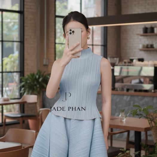 Áo ONNI xếp ly nữ, áo dập ly Cao Cấp nhiều màu phong cách cá tính — ảnh 2