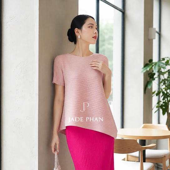 [HỎA TỐC]Áo Jennie xếp ly nữ sang trọng, áo dập ly tay ngắn tà chéo Cao Cấp Không Nhăn nhiều màu