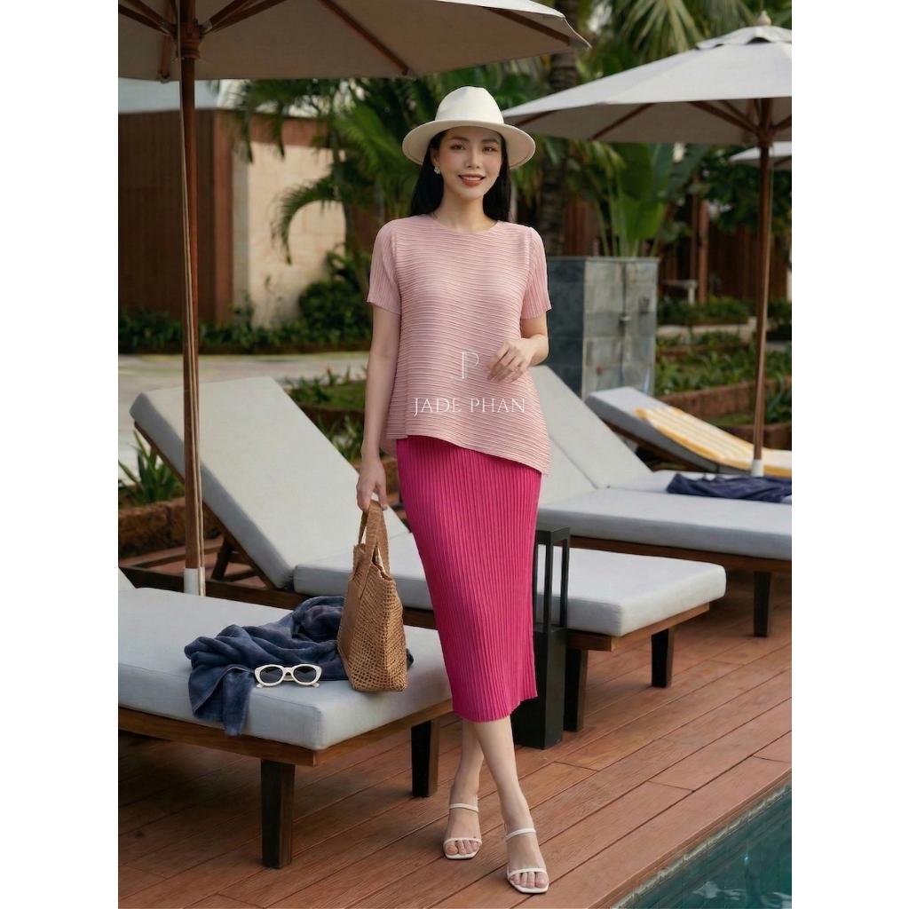Set áo và chân váy Jennie Holly Mix màu áo chân váy midi — ảnh 18