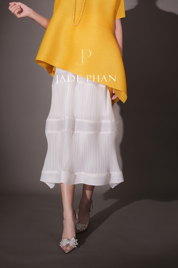 BLANCHE Pleated Skirt - Trắng