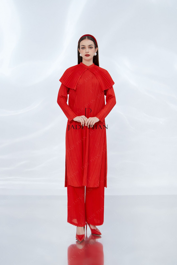 AO DAI Pleated Set