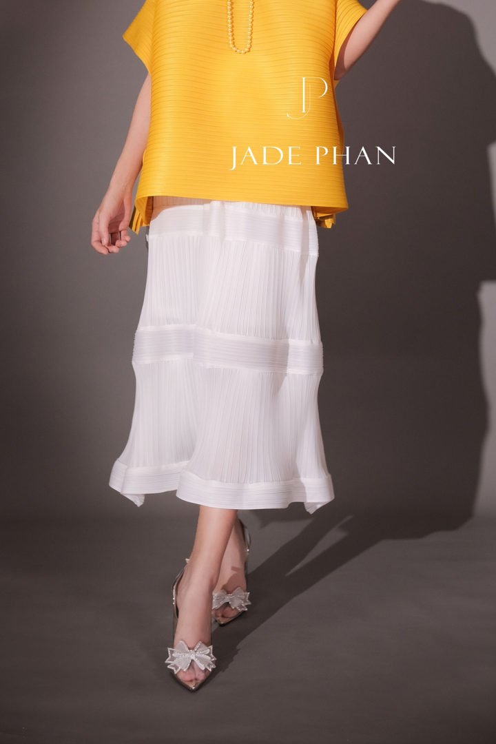 BLANCHE Pleated Skirt - Trắng