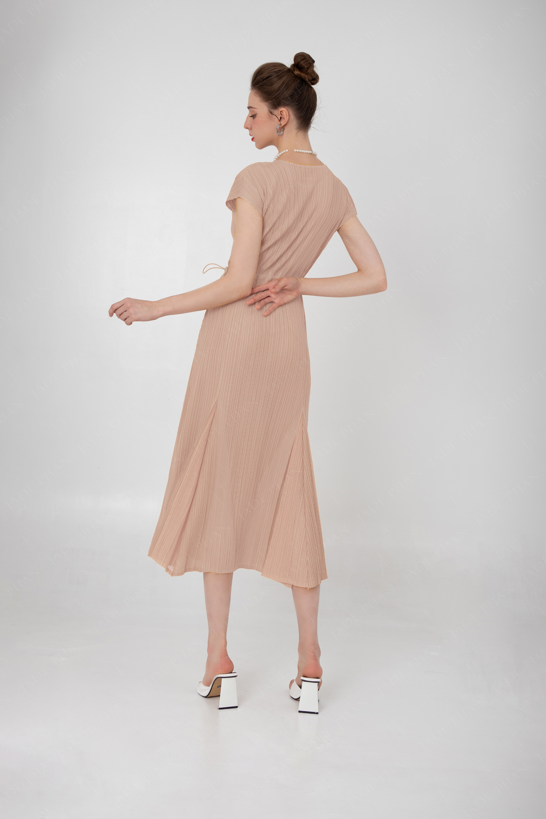 ADELE Pleated Dress - Pink