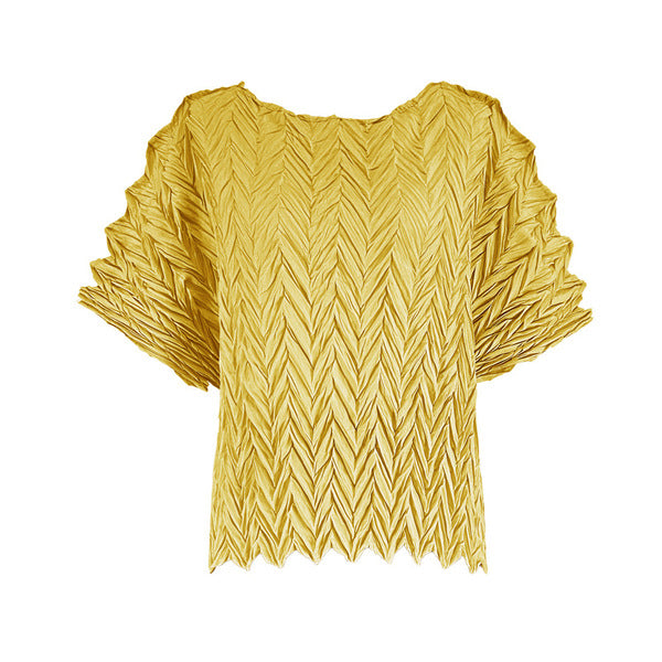 VERA Pleated Top - Yellow