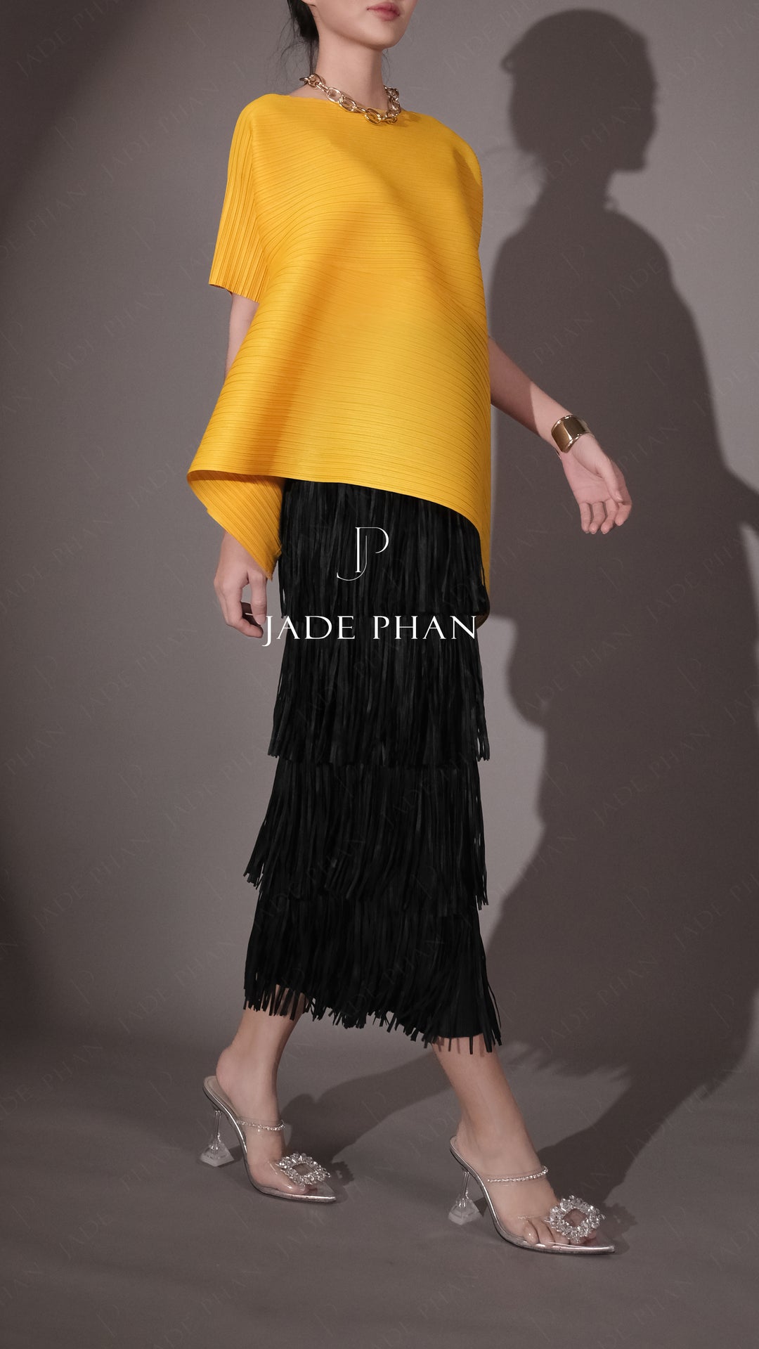 Fae pleated skirt- Đen