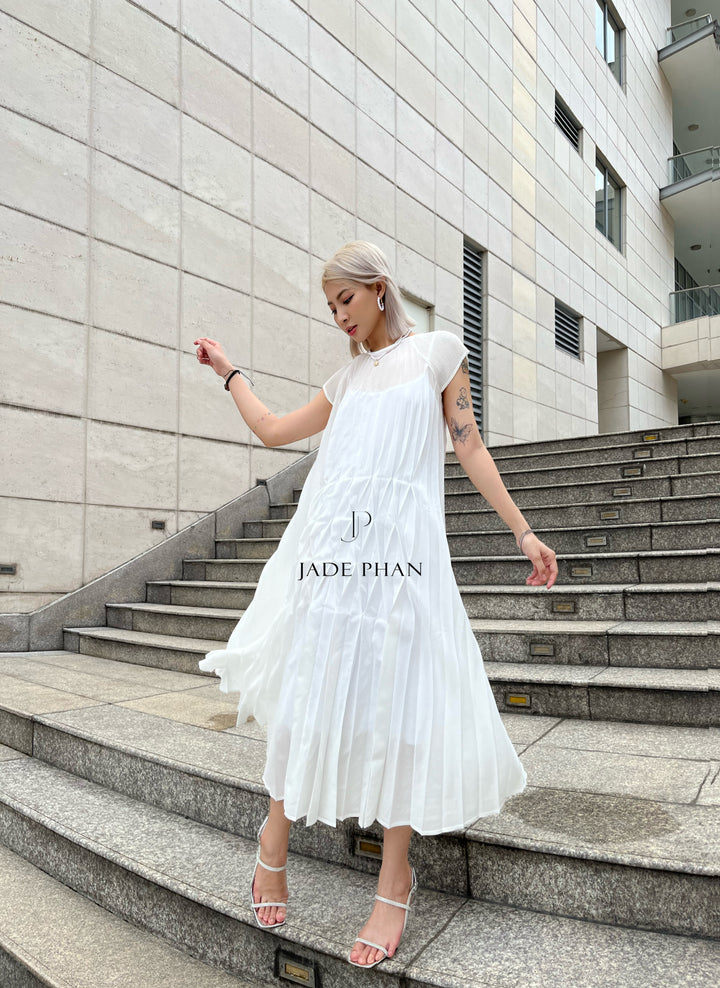 ADENA Pleated Dress