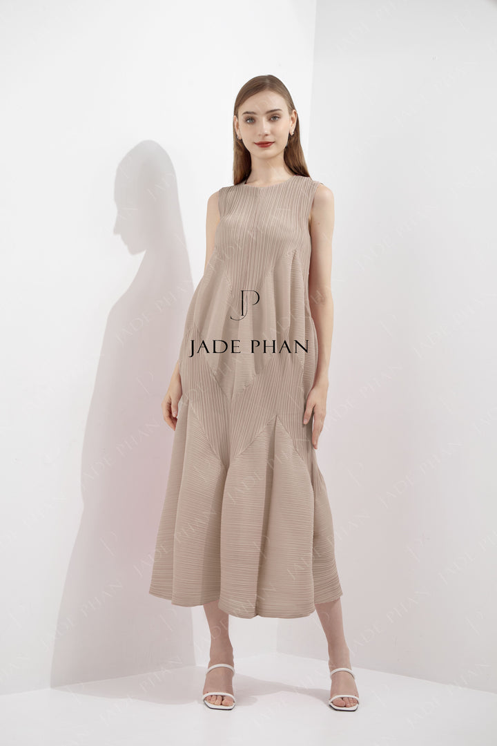 JEUNESSE Pleated Midi Dress - Passive