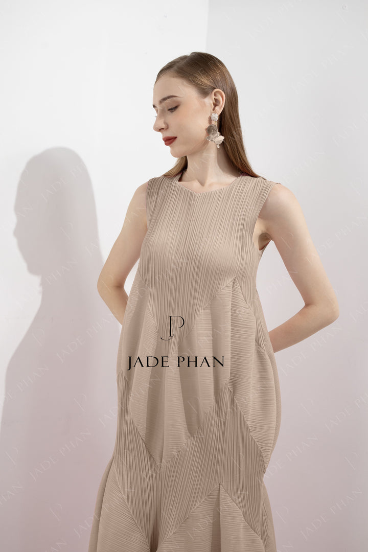 JEUNESSE Pleated Midi Dress - Passive