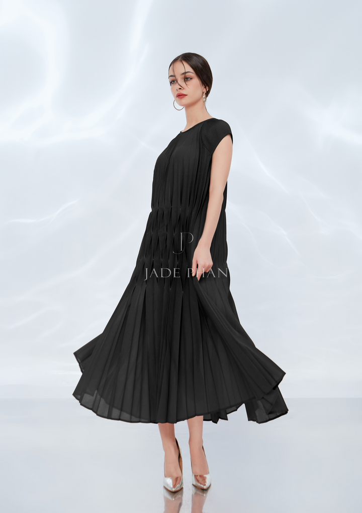 ADENA Pleated Dress