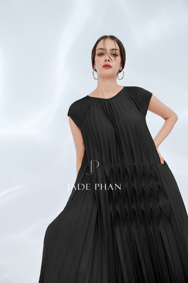 ADENA Pleated Dress