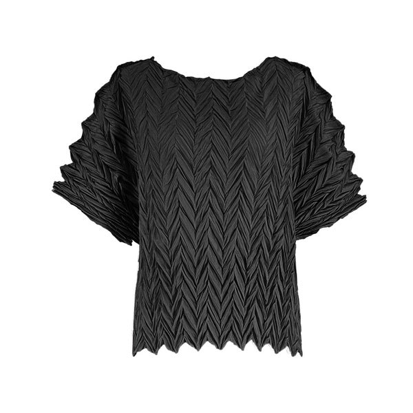 VERA Pleated Top - Black