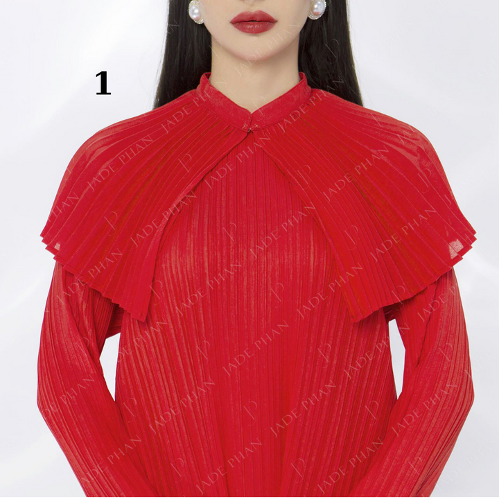 AO DAI Pleated Set