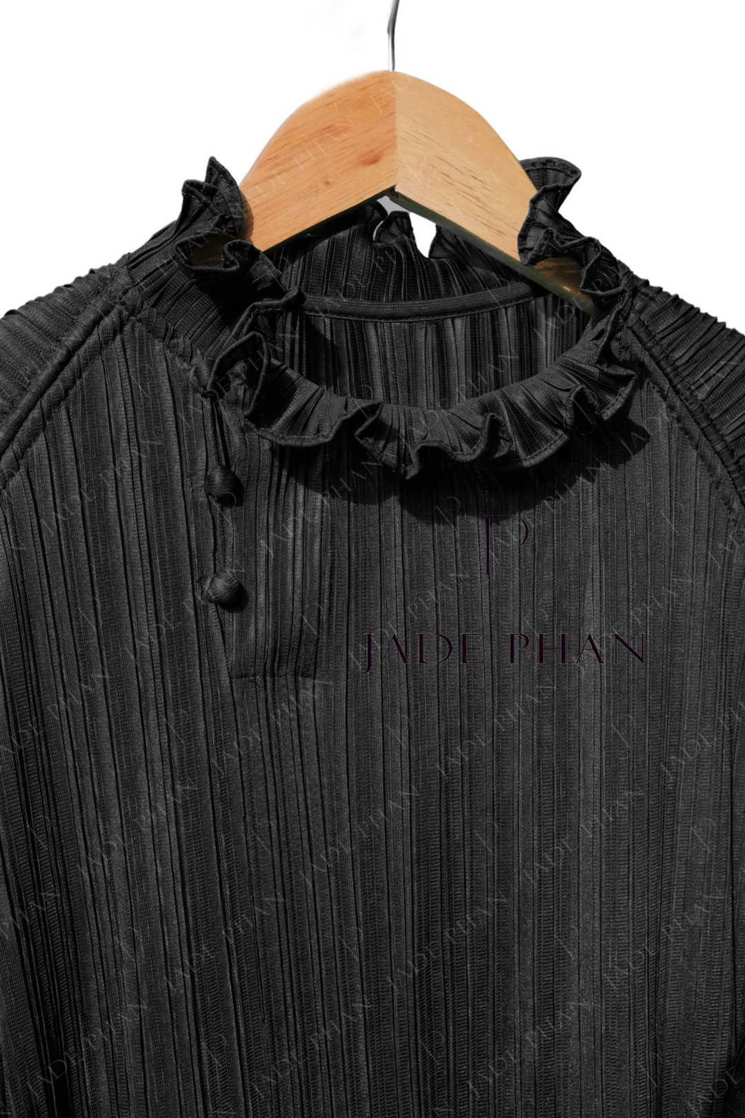 MARTHA Pleated Dress - Black