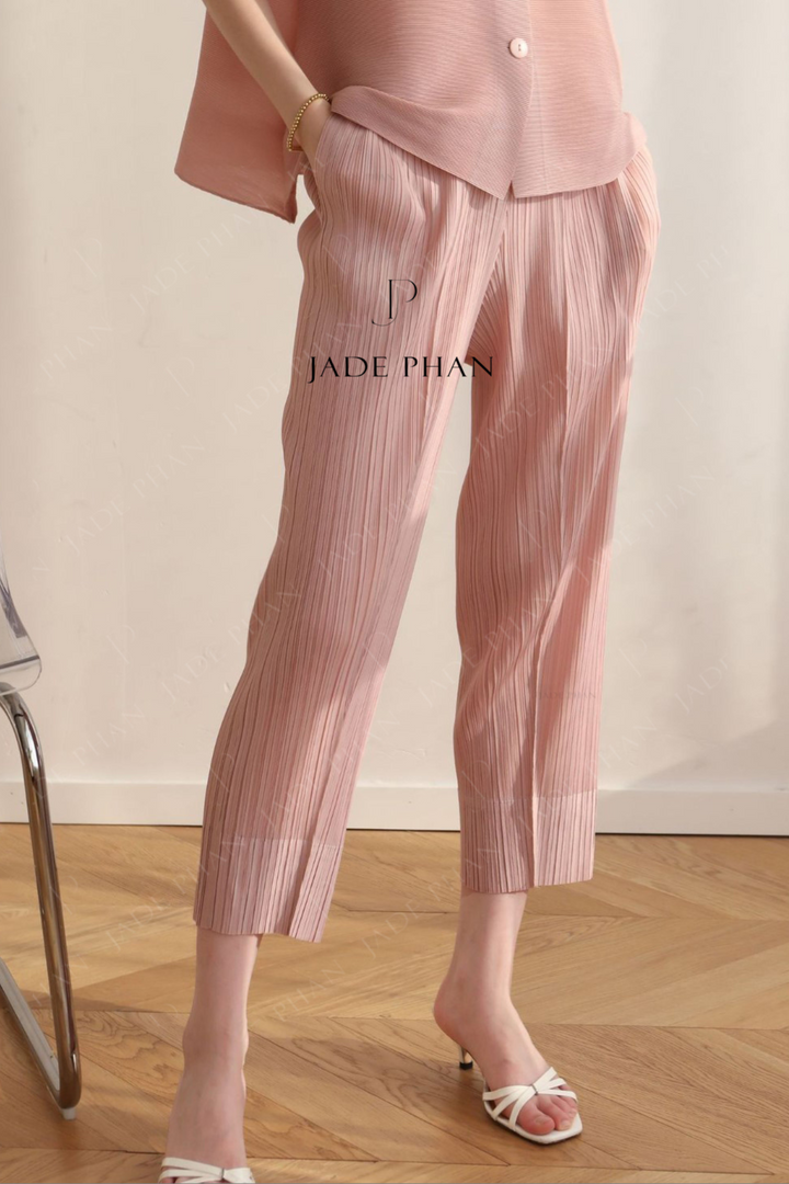 DAISY Pleated Pants - Pink