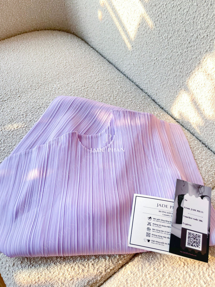 JULITA Pleated Dress - Light Purple