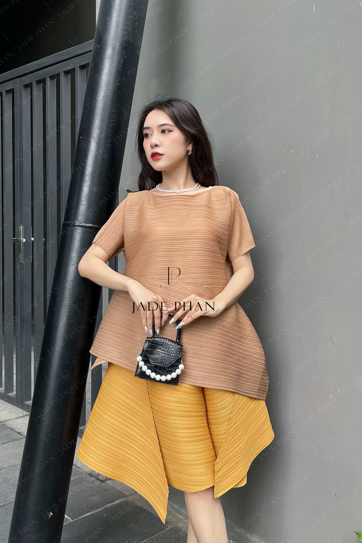 EMMA Wide Leg Pants - Vàng