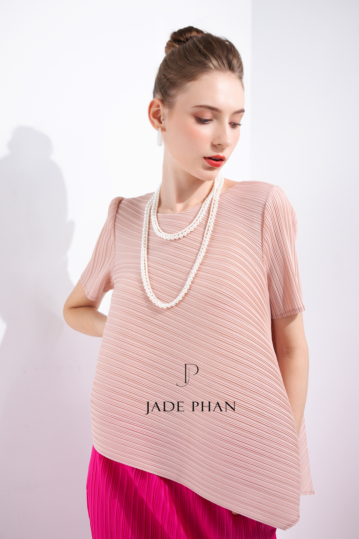 JENNIE Pleated Top - Pink