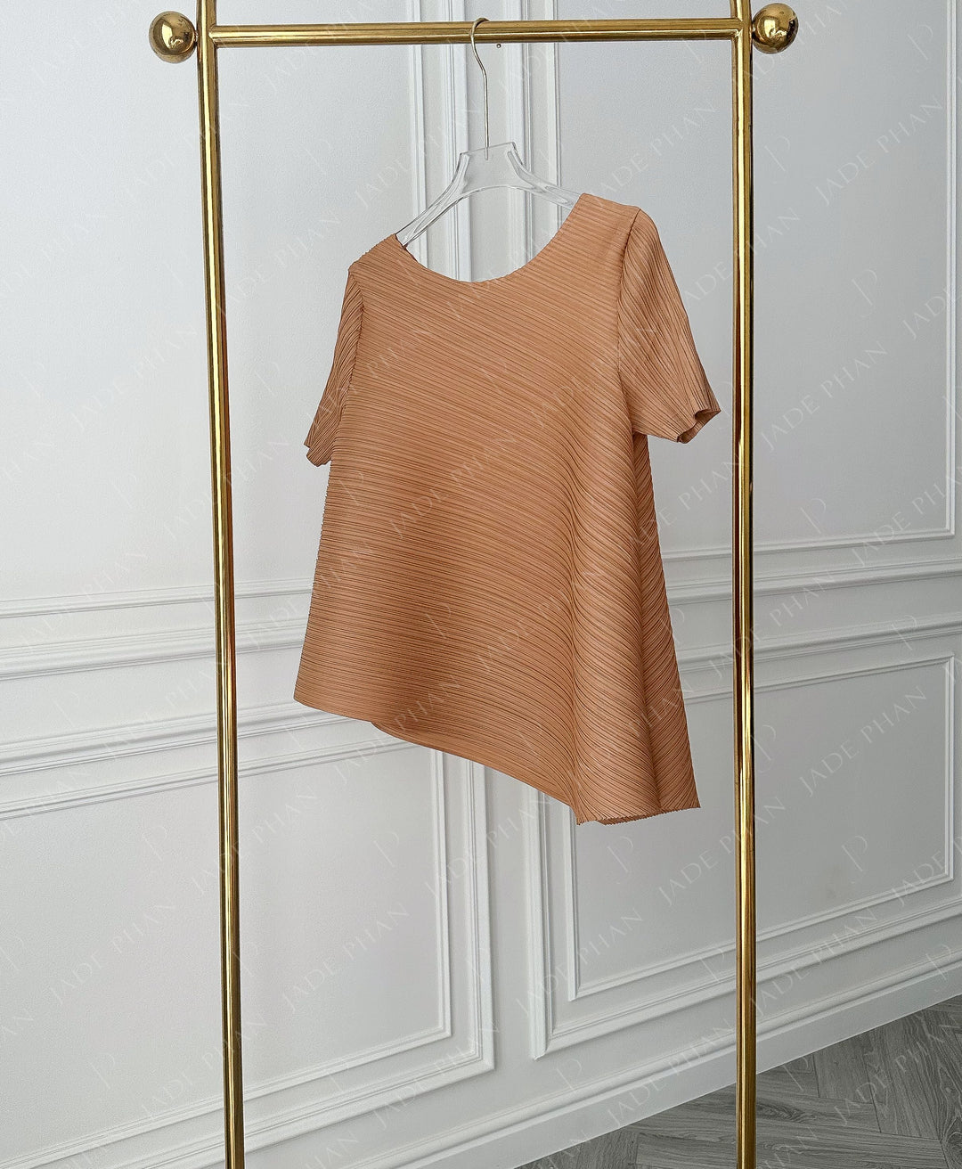 JENNIE Pleated Top - Copper