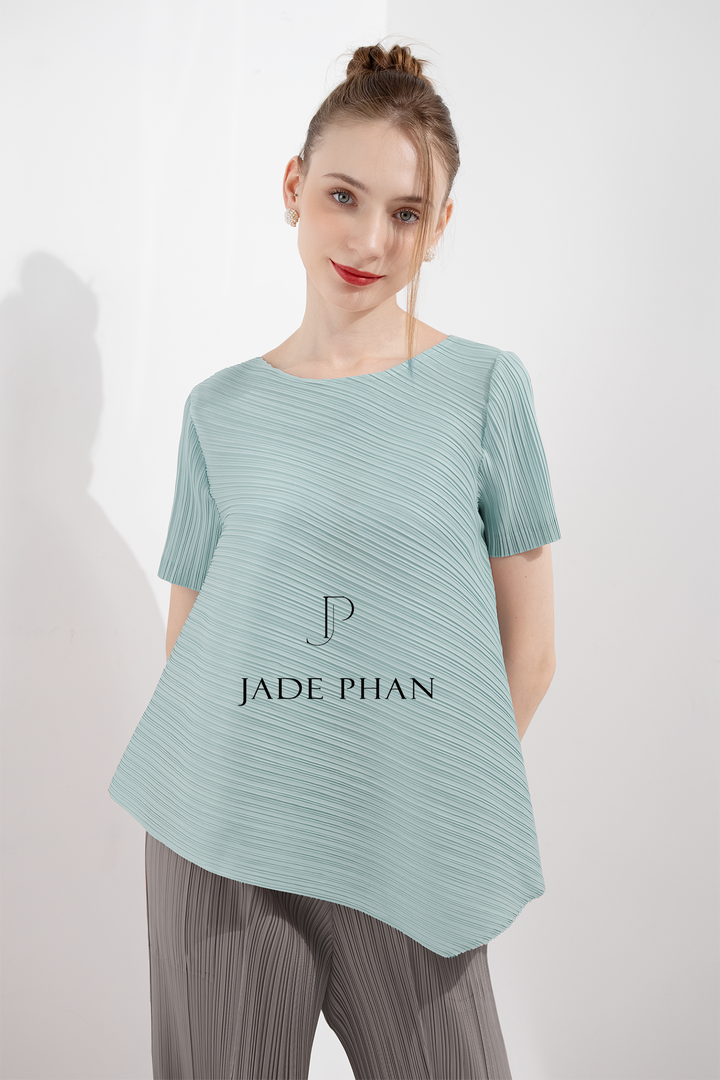 JENNIE Pleated Top -  Mint