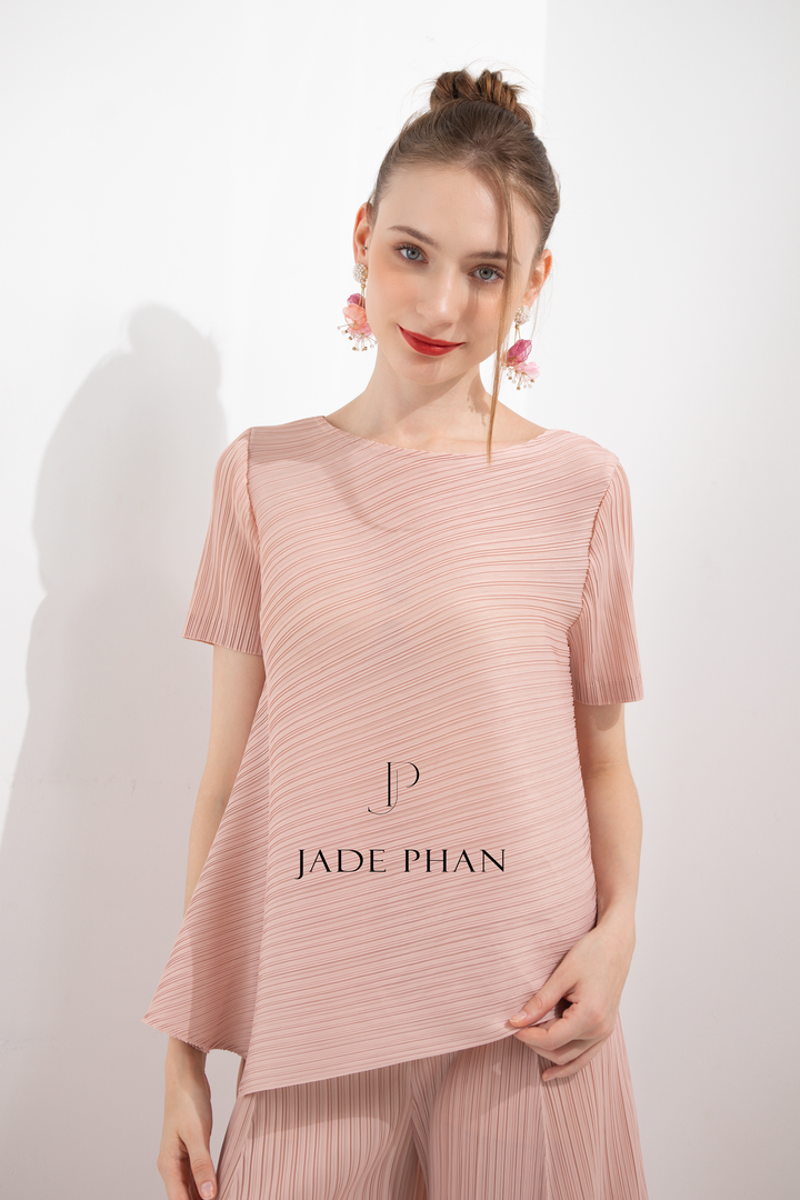 JENNIE Pleated Top - Pink