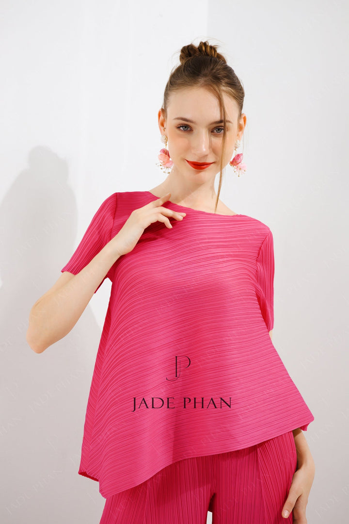 JENNIE Pleated Set - Magenta