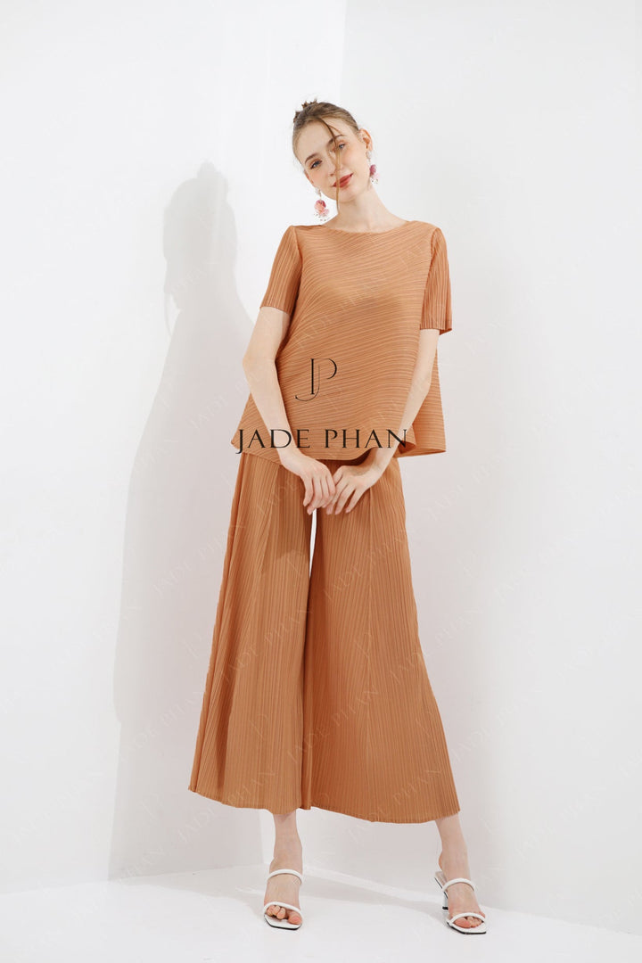 JENNIE Pleated Set - Copper