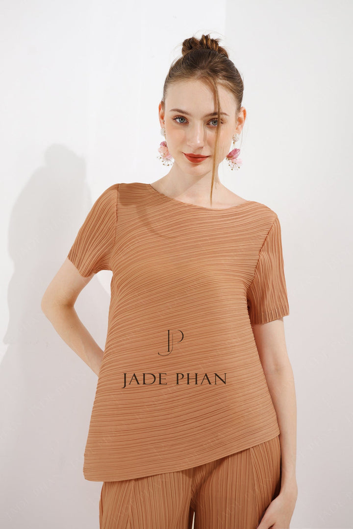 JENNIE Pleated Set - Copper